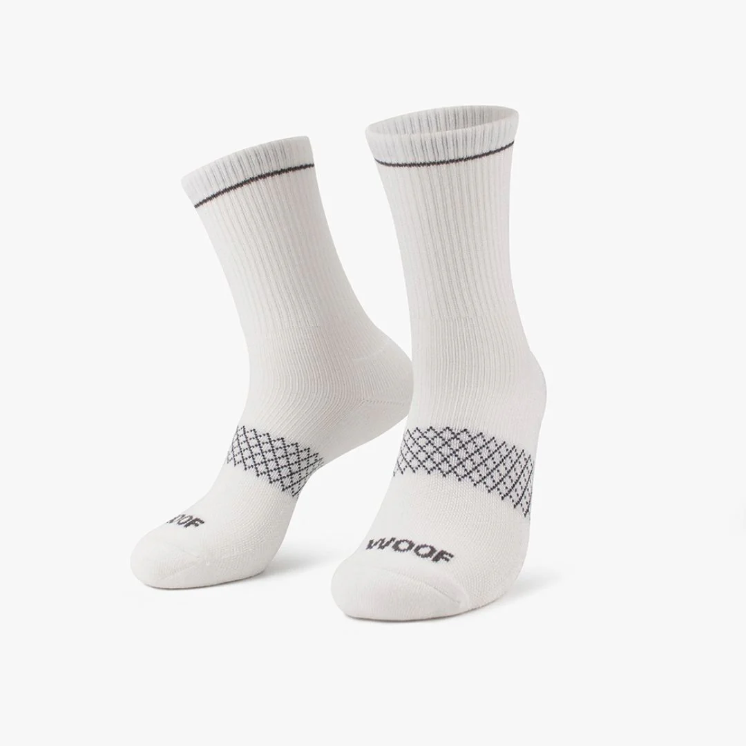 Black & White Bamboo Crew Compression Socks 4 Pack - Image 3