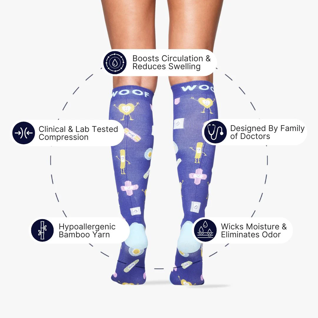 Boo Boo Buddies Bamboo Compression Socks - Image 2