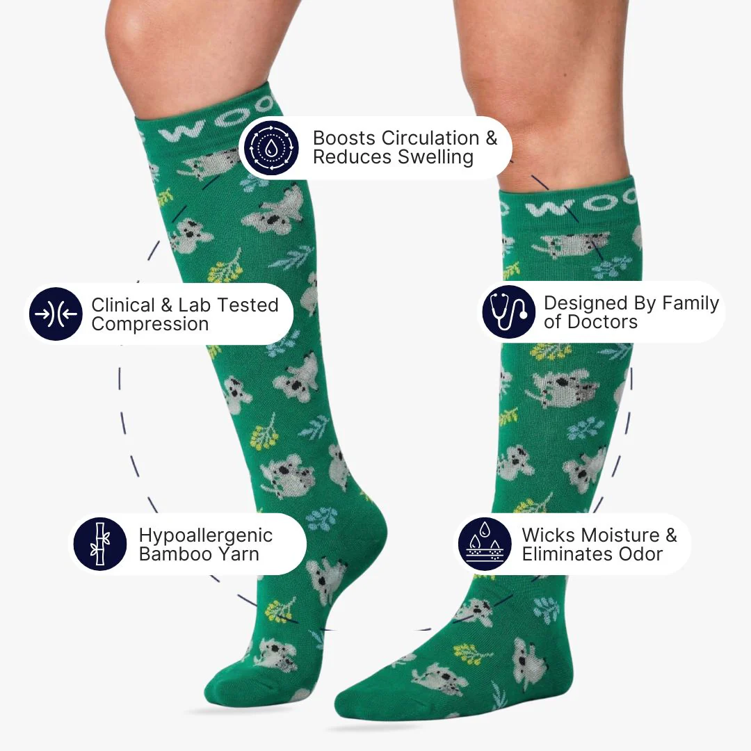 Koalas Bamboo Compression Socks - Image 2