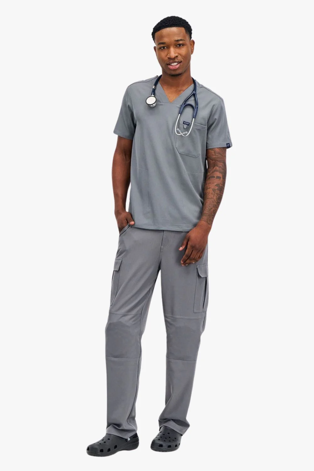 VetCore™ Men’s Vet Med Cargo Scrub Pants with GENU™ Removable Knee Protection - Image 12