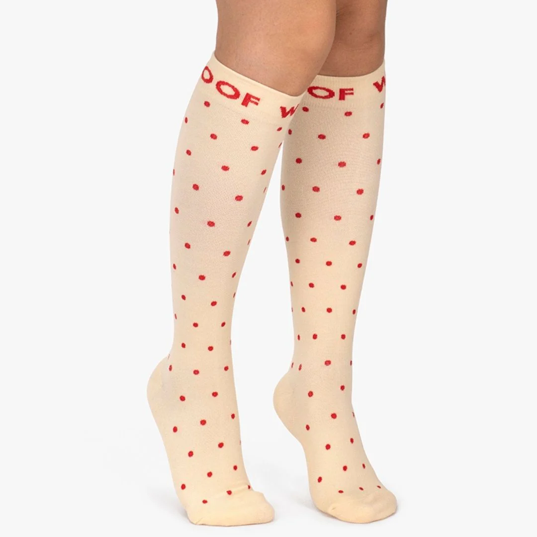 Polka Dots Bamboo Compression Socks