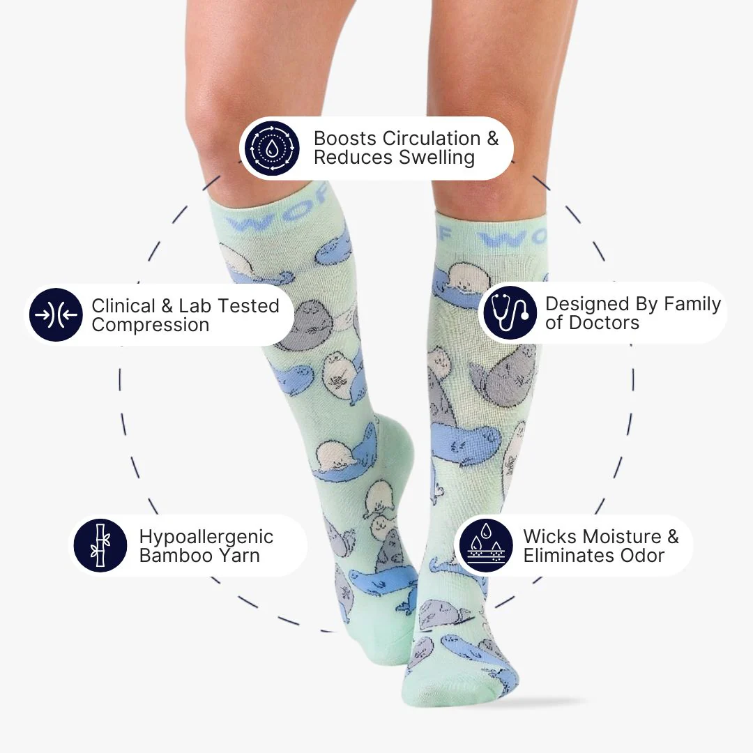 Seal Bamboo Compression Socks - Image 2