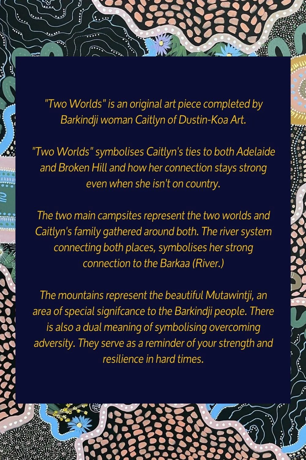 Two Worlds Scrub Cap by Caitlyn Davies Plummer - Image 6