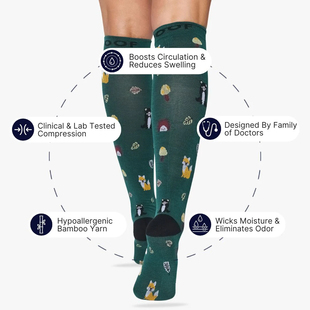 Woodland Bamboo Compression Socks - Image 2