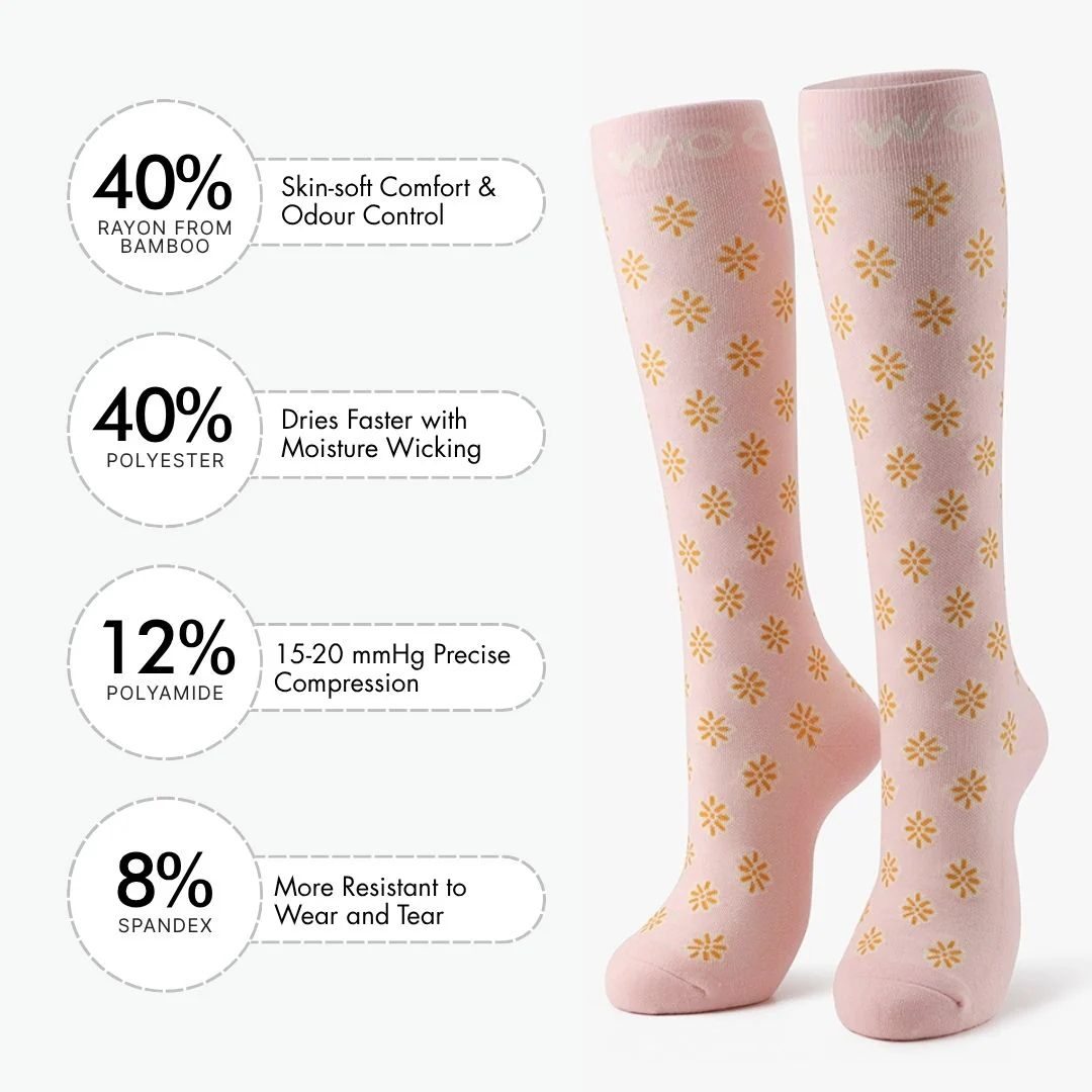You’re My Sunshine Bamboo Compression Socks - Image 3